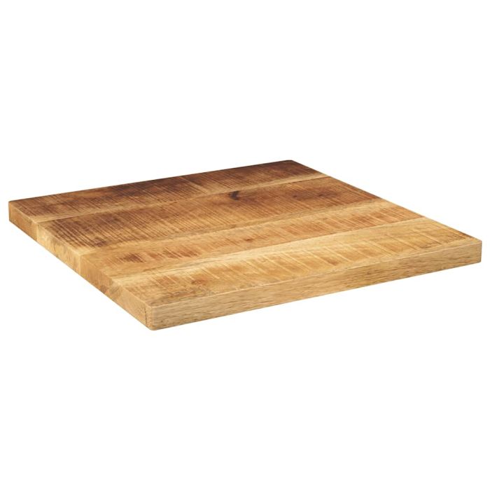 Table Top 50x50x2.5 cm Square Solid Wood Rough Mango