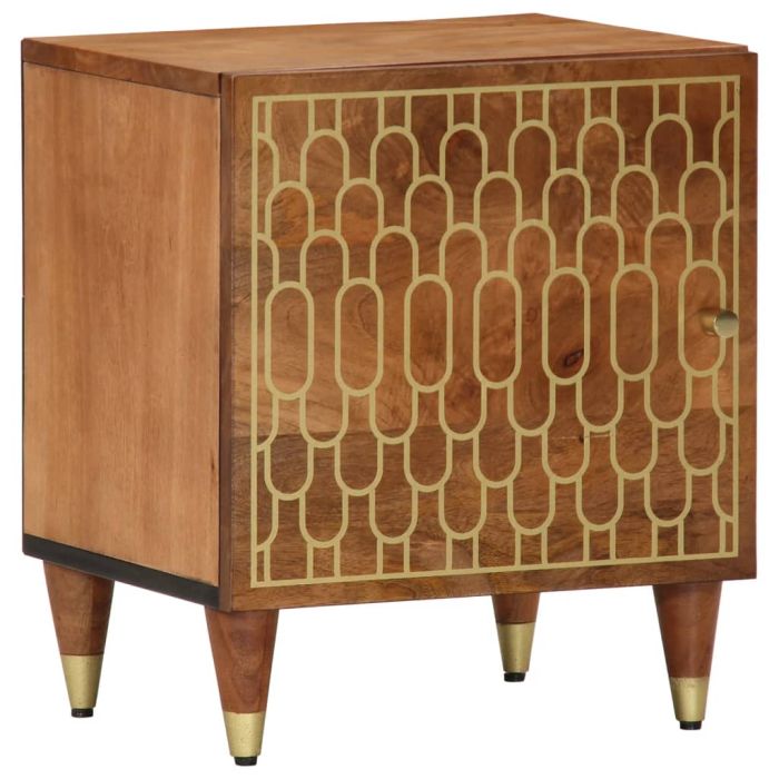 Bedside Cabinet 40x33x46 cm Solid Wood Mango - vid-358280