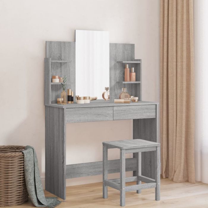 Dressing Table - SEOUL Dresser Grey Sonoma 96cm