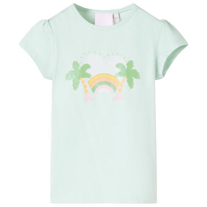 Kids' T-shirt Light Mint 140 - vid-10428