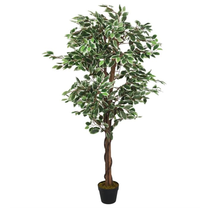 Artificial Ficus Tree 630 Leaves 120cm Green