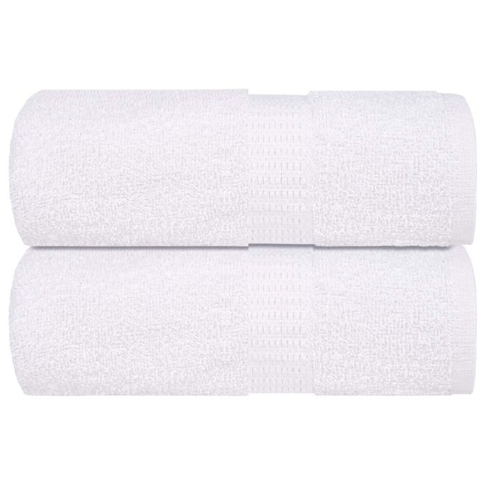 Guest Towels 2 pcs White 30x50 cm 360 gsm 100% Cotton