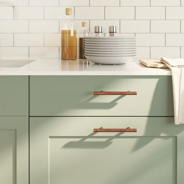 Cabinet Handles 20 Pcs Bronze 96mm Stainless Steel