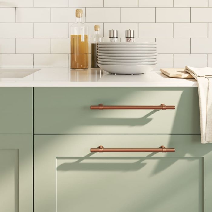 Cabinet Handles 10 Pcs Bronze 192mm Stainless Steel