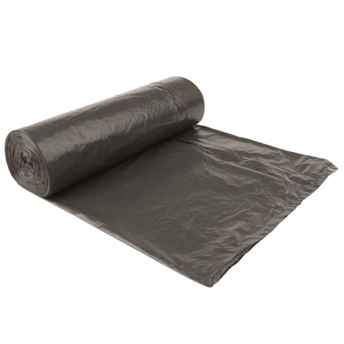 Bin Bags with Drawstrings 250 pcs Black 35 L