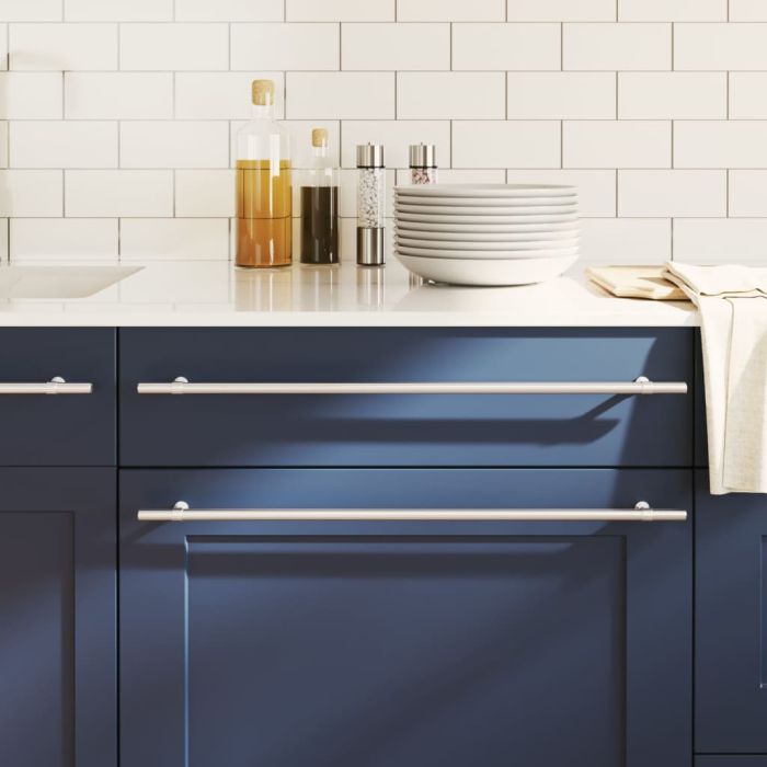 Cabinet Handles 5 Pcs Silver 480mm Stainless Steel