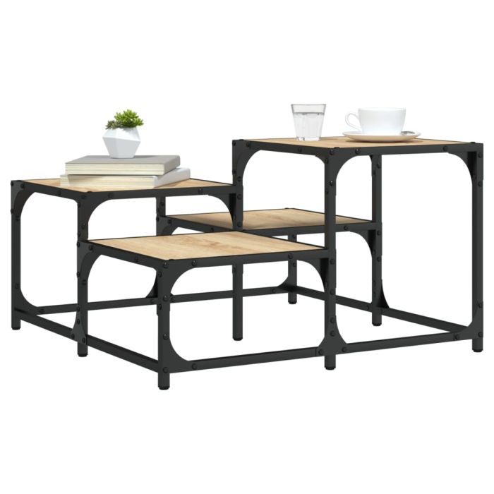 Coffee Table Sonoma Oak 68x68x40 cm Engineered Wood