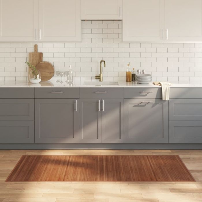 Rug Rectangular Brown80x200 cm Bamboo