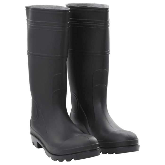 Rain Boots Black Size 44 PVC - vid-137593