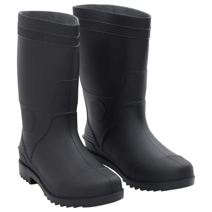 Rain Boots Black Size 41 PVC - vid-137608