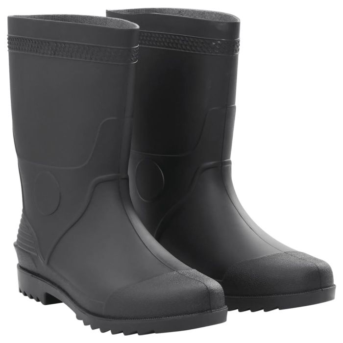 Rain Boots Black Size 45 PVC - vid-137612