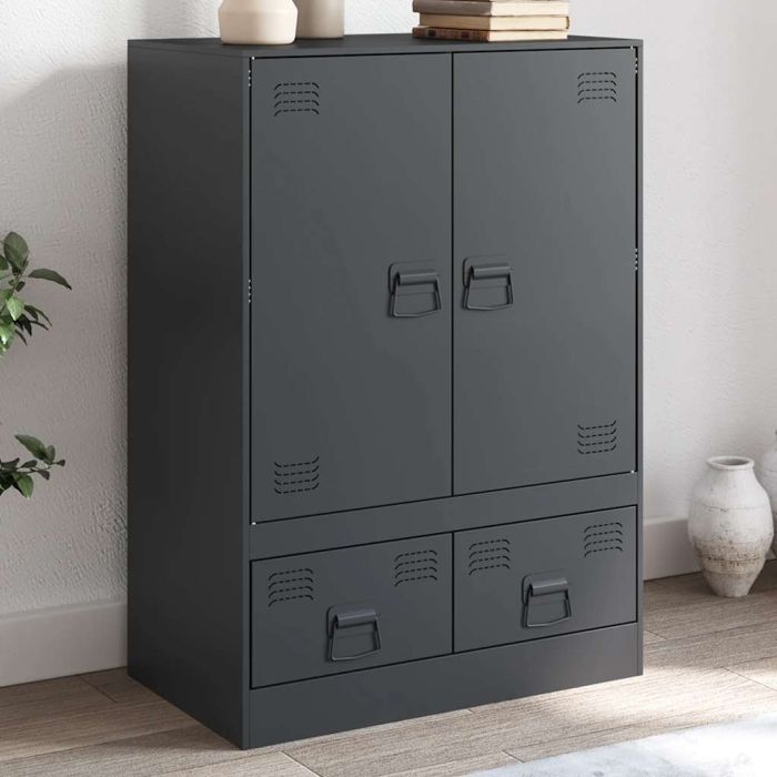 Highboard Anthracite 67x39x95 cm Steel - vid-841807
