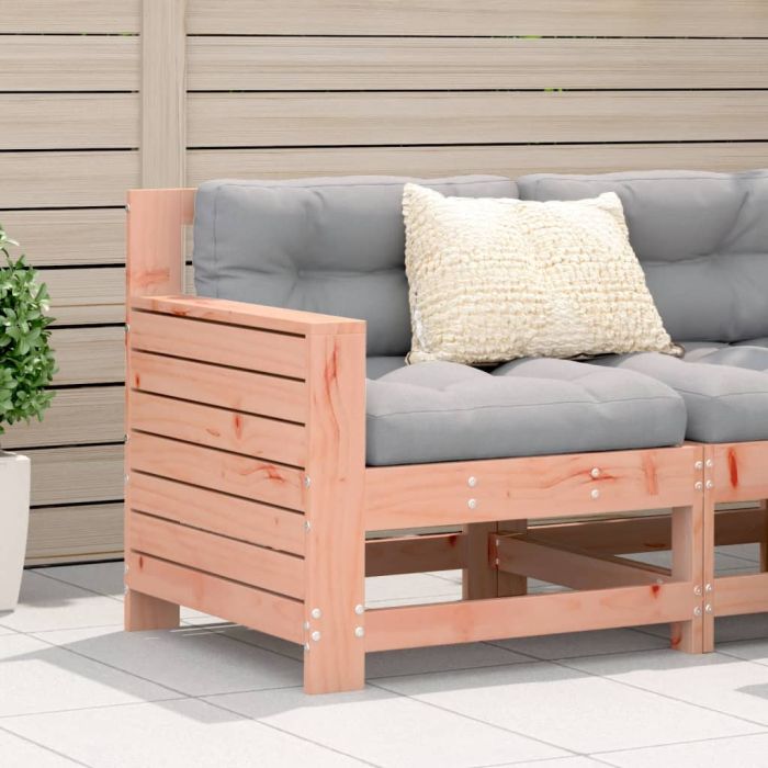 Garden Armrest Sofa with Cushion Solid Wood Douglas