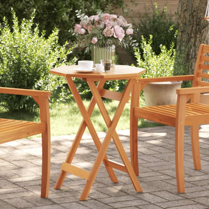 Folding Garden Table 60x75 cm Solid Wood Acacia