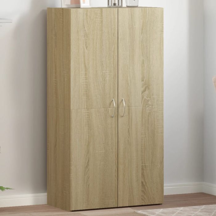 File Cabinet Sonoma Oak 60x32x115 cm Engineered Wood