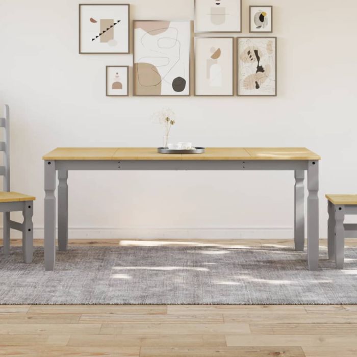 GLUHAL Dining Table Corona 180x90x75 cm Wooden - Grey