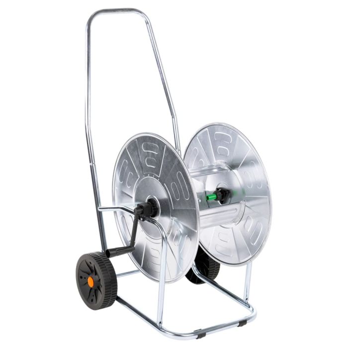 Hose Reel Cart for 80 m 3/4" Hose Steel - vid-4005283