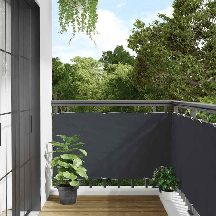 Balcony Privacy Screen Anthracite 300x90 cm PVC