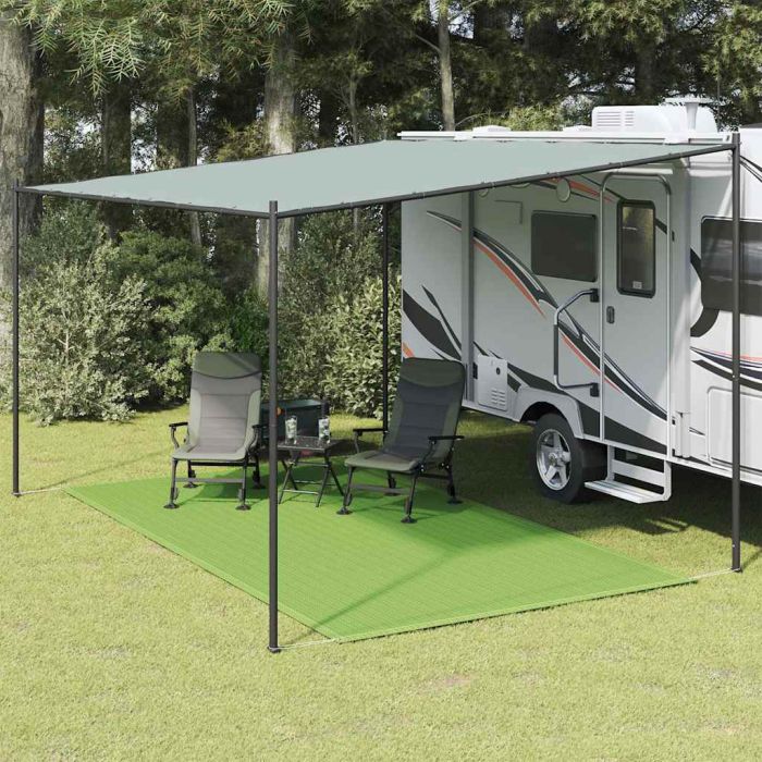 HORIDG Tent Carpet Light 250x350 cm HDPE - Green