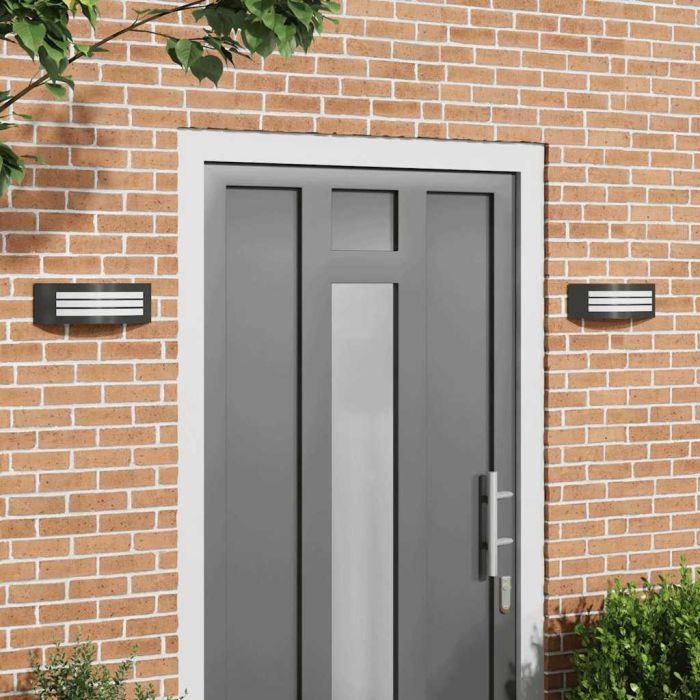TONGLEN Outdoor Wall Light 2 pcs 32x10x10 cm - Black