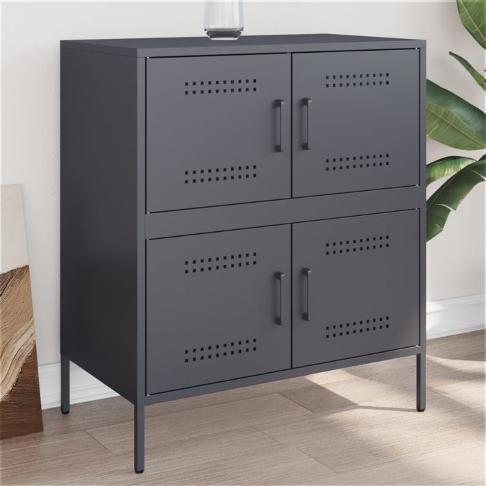 Sideboard Anthracite 68x39x79 cm Steel - vid-842954
