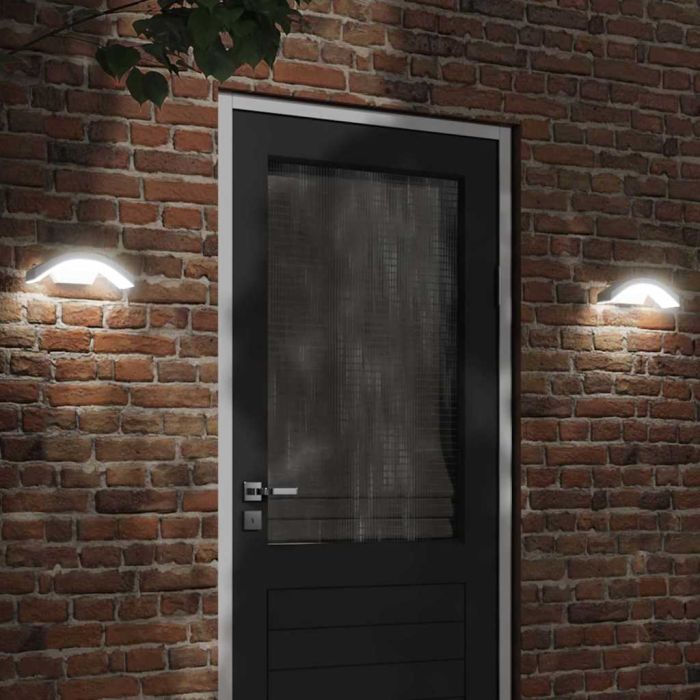 CRBURY Outdoor LED Wall Lights with Sensors 2pcs Die-cast Aluminium - White