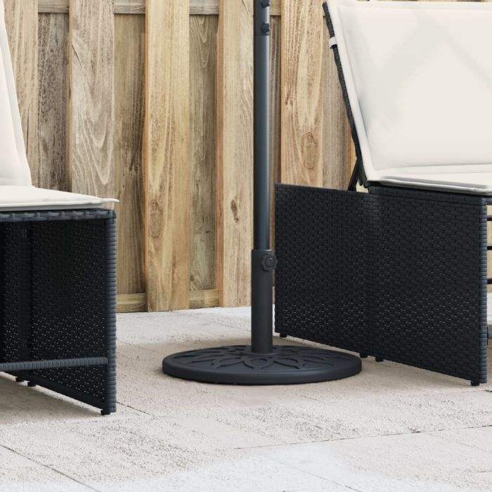 Parasol Base for 38 / 48 mm Poles 12 kg Round - vid-4007974