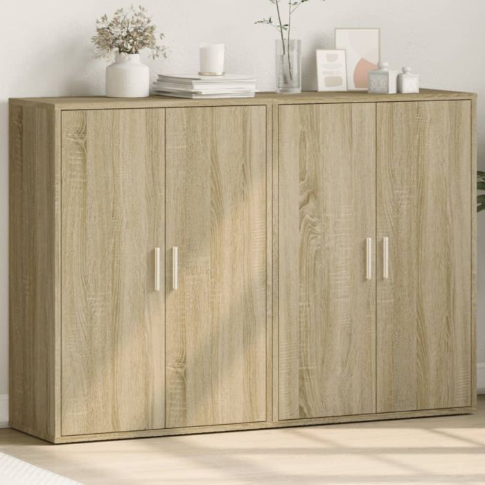 Sideboards 2 Pieces Sonoma Oak 60x31x84 cm Engineered Wood