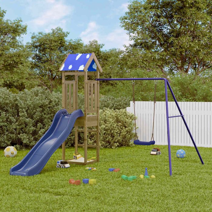 MOAMERE Outdoor Playset Impregnated Wood - Pine