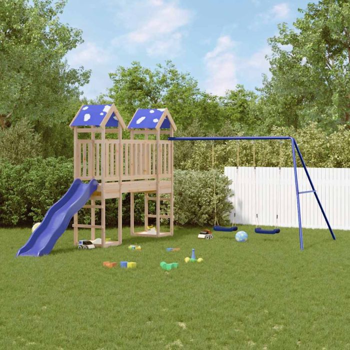 MOAMERE Outdoor Playset Solid Wood - Pine