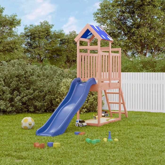 CAOMERE Outdoor Playset Solid Douglas Wood
