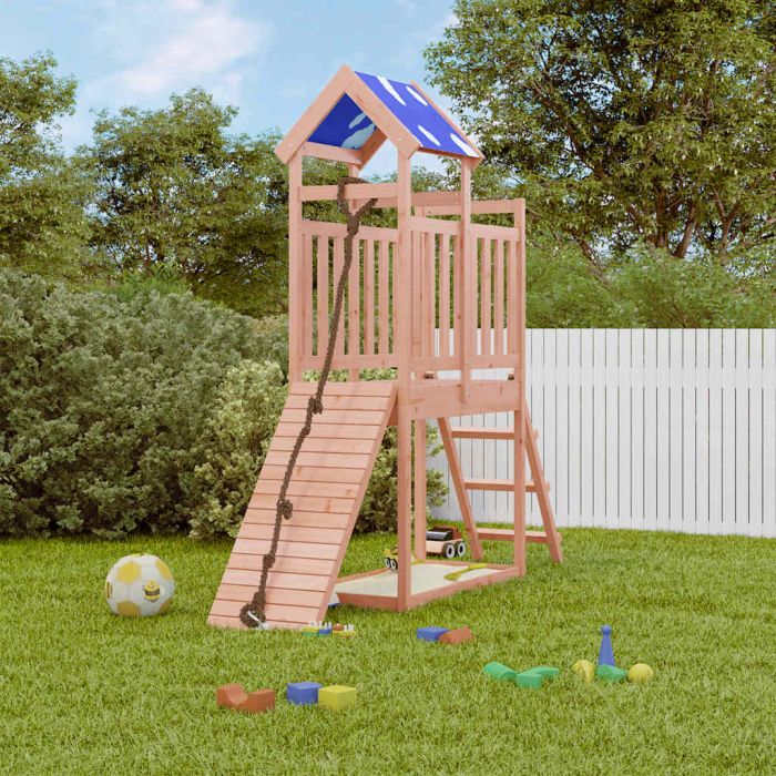 CAOMERE Outdoor Playset Solid Douglas Wood