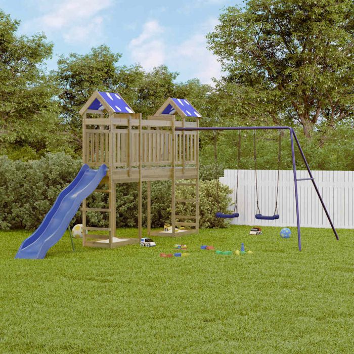 CHLVALE Outdoor Playset Impregnated Wood - Pine