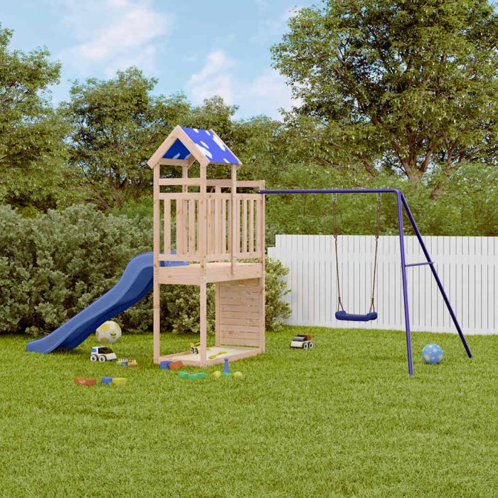 THNEST Outdoor Playset Solid Wood - Pine