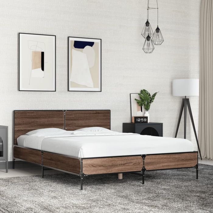 Bedframe Brown Oak 140x190cm