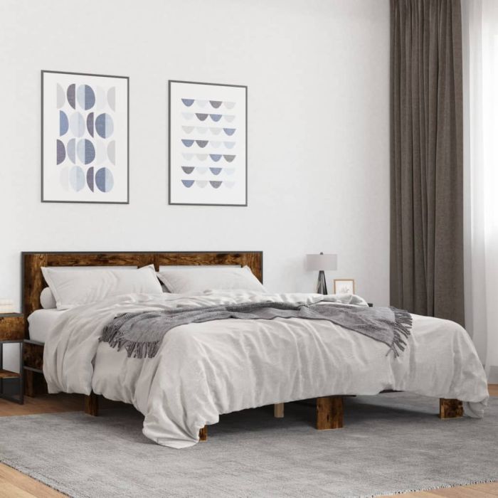 Bedframe Smoked Oak 150x200cm King Size