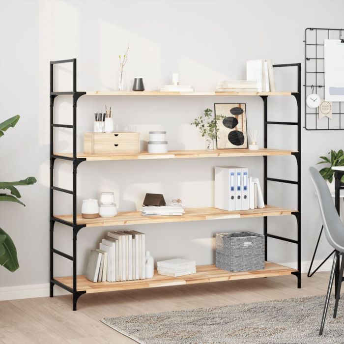 Floating Shelves 3 Pieces 120x40x2 cm Untreated Solid Wood Acacia