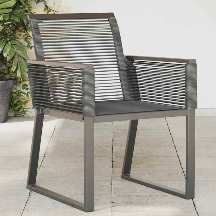 TAIFORD Garden Chairs 4 pcs Poly Rattan - Black
