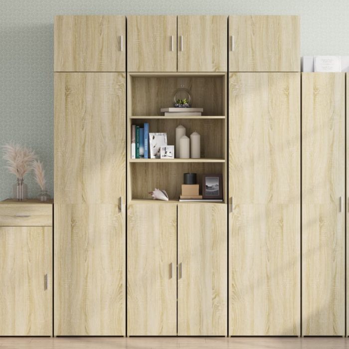 Highboard Sonoma Oak 70x42.5x185 cm Engineered Wood - vid-3281373