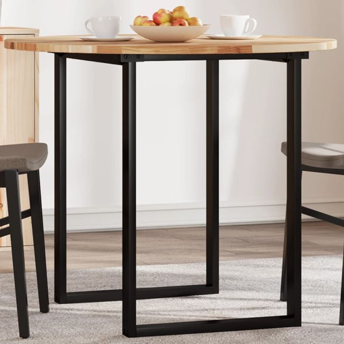 Table Top Round 90x2 cm Solid Wood Acacia - vid-4008699