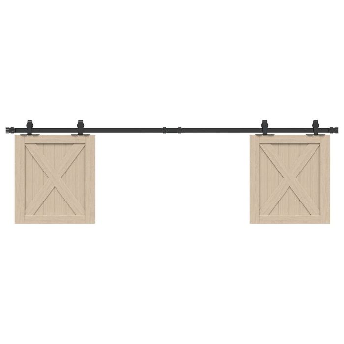 Sliding Cabinet Door Kit 183 cm Carbon Steel