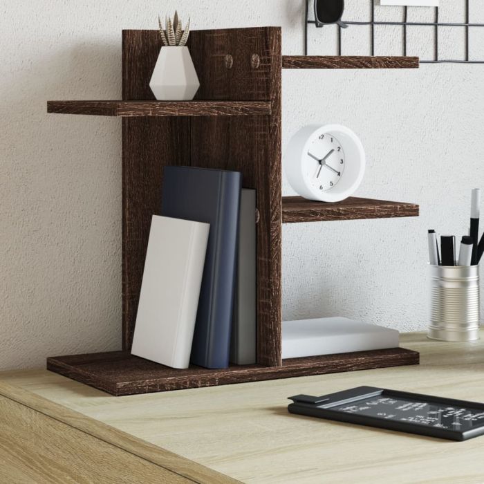 Desk Organiser Brown Oak 42x21.5x42 cm Engineered wood