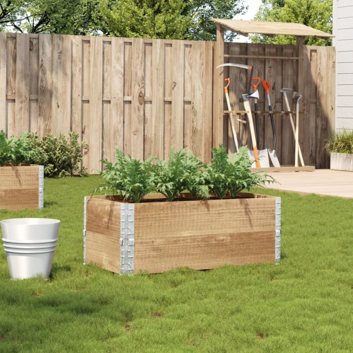 Garden Planter 100x50 cm Solid Wood Pine - vid-3295391