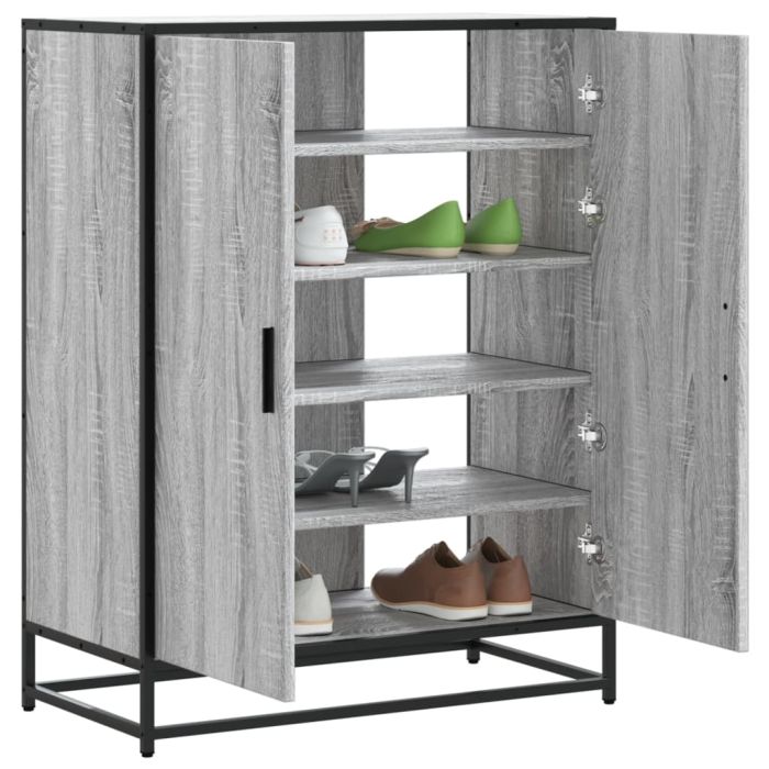 KOHINEX Medium Shoe Cabinet Grey Sonoma