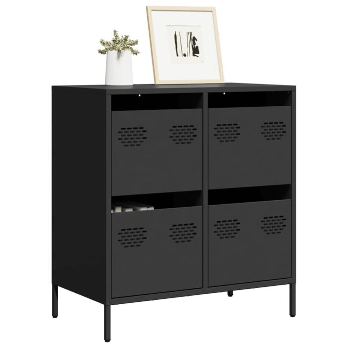 Sideboard Black 68x39x73.5 cm Cold-rolled Steel