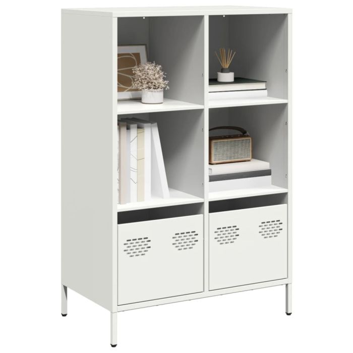 Highboard White 68x39x103.5 cm Steel