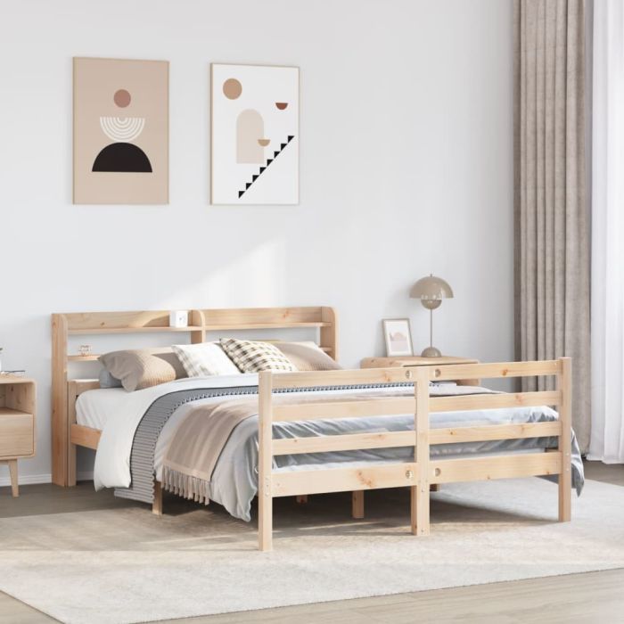 Bedframe with Headboard 135x190cm Double