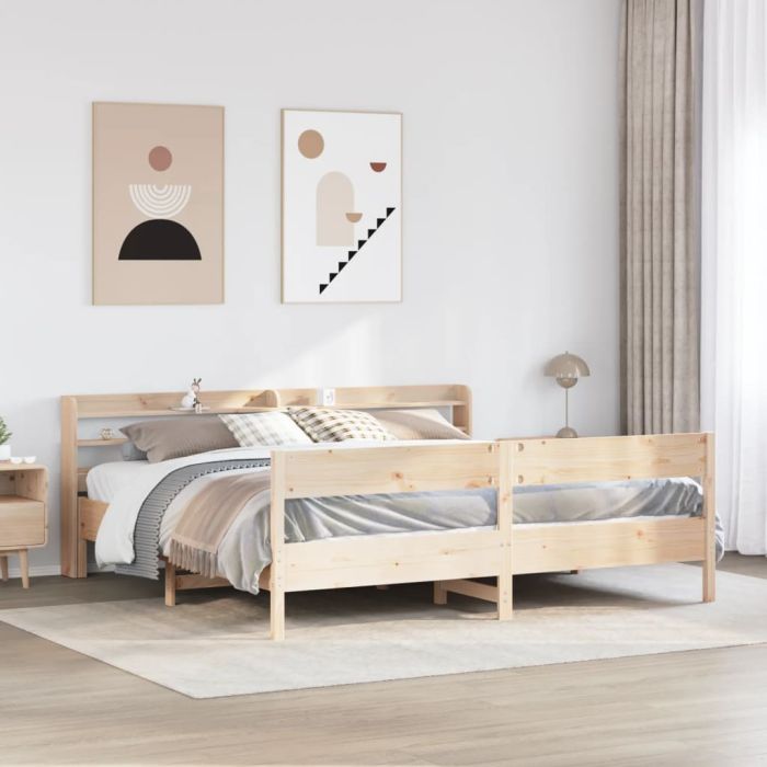 Bedframe 180x200cm Super King Solid Wood Pine