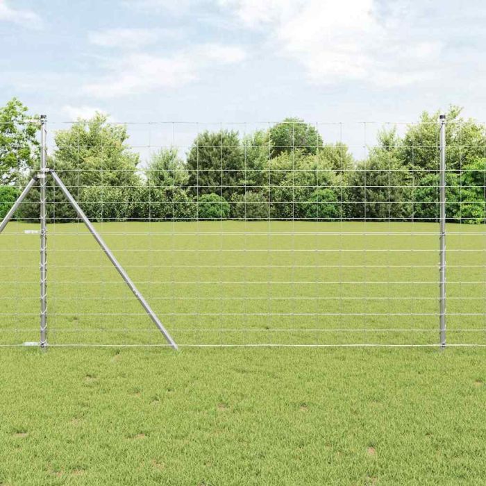 Field Fence 1.4x25 m Galvanized Steel