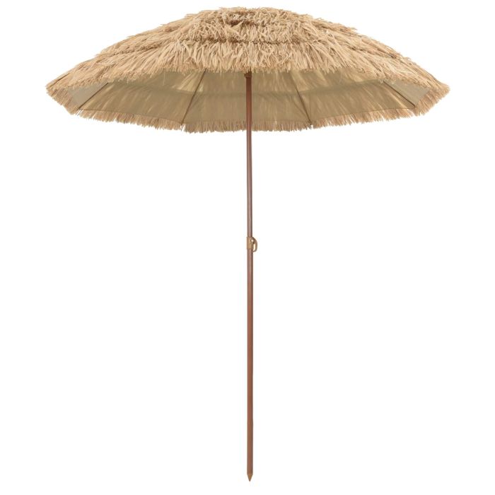 BRLRIDG Beach Parasol 160x160x196 cm Polyester and Steel - Natural